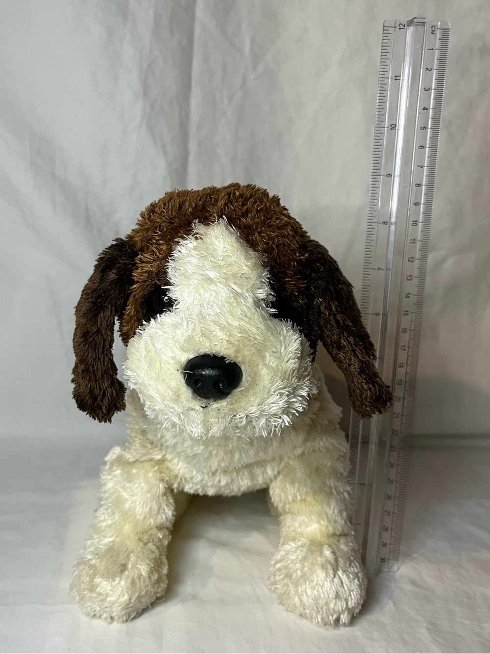 Ty Classic Rescue St Bernard Dog Plush 12" Brown White Puppy Vintage 2000